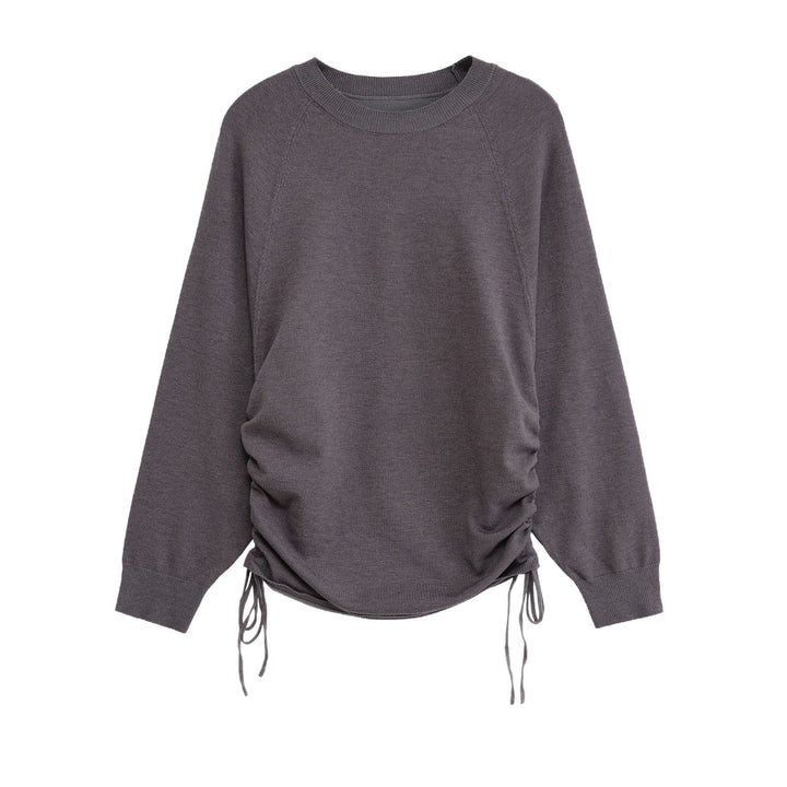 Women Sporty Sweater with Side Laces Lune London