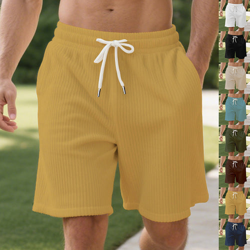 Casual men's pants in soft fabric with elastic waistband and practical side pockets Lune London