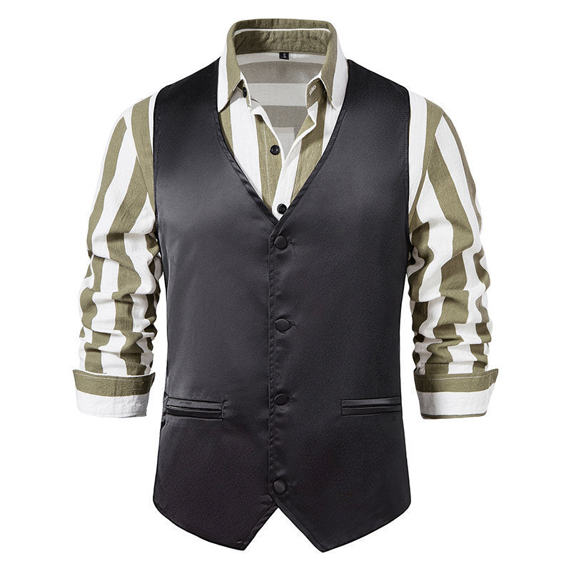 Elegant suit vest for men with modern cut and practical pockets Lune London