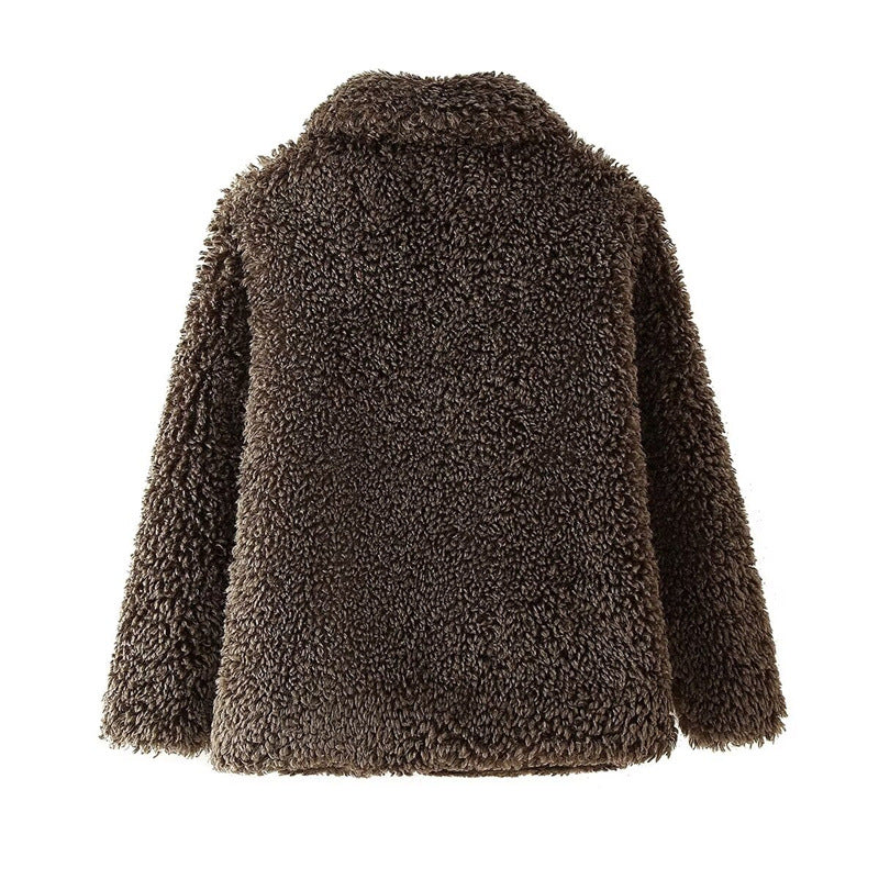 Faux fur jacket for women with stylish collar Lune London