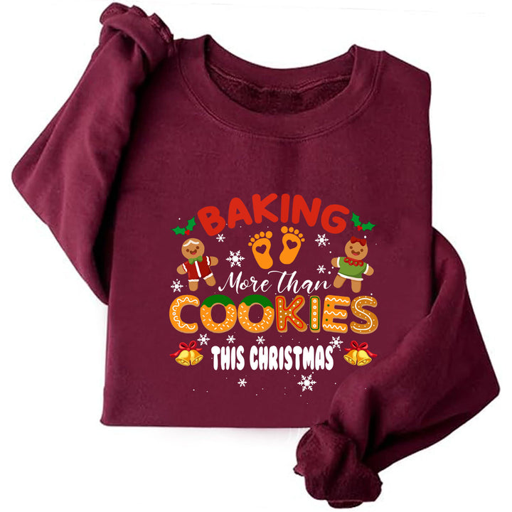Sweatshirt femme avec doublure en molleton doux et impression de Noël joyeuse Chic & Stil