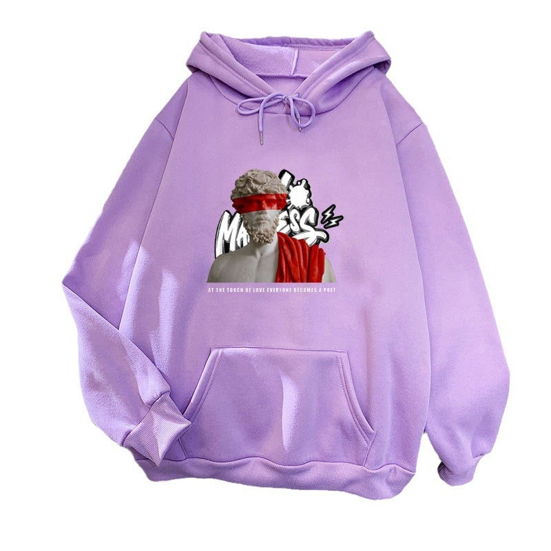 Women’s hoodie with modern graphic print and inspiring lettering Chic & Stil