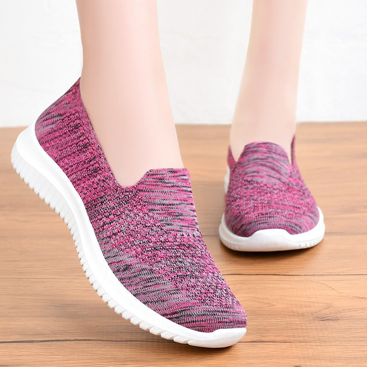 Women's slip-on sports sneakers with breathable material upper and non-slip sole Lune London