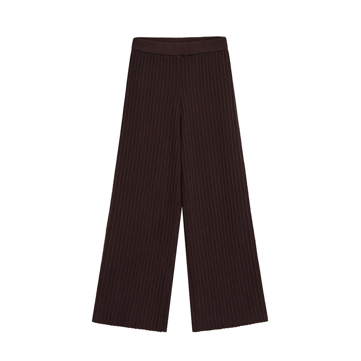 Pants for women with wide elastic waist and stylish stripes Lune London