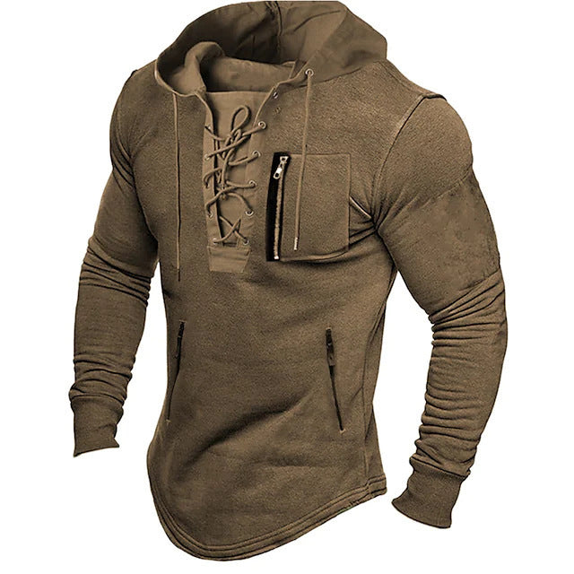 Trendy hoodie for men with a unique lace design Lune London