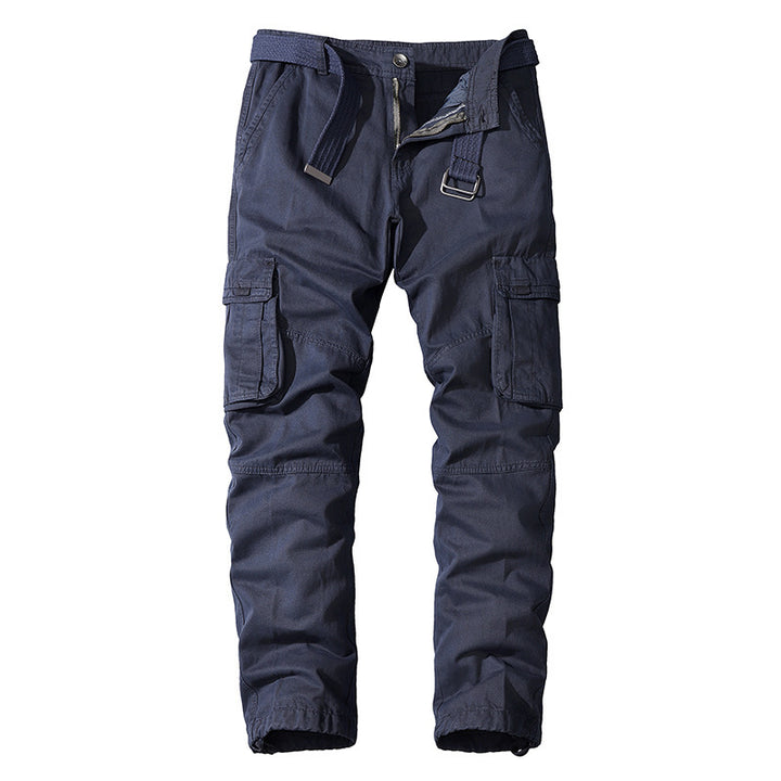 Multifunctional cargo pants for men with elastic waist and practical side pockets Lune London