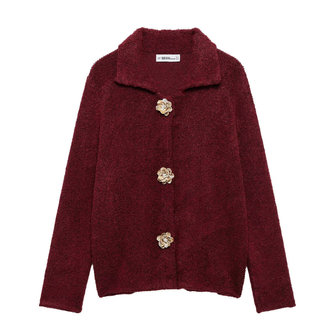 Veste en polaire confortable pour femme avec patte de boutonnage élégante Chic & Stil