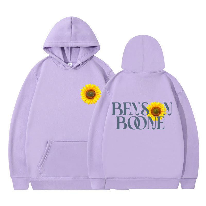 Women's hoodie with unique sunflower design and comfortable fit Lune London