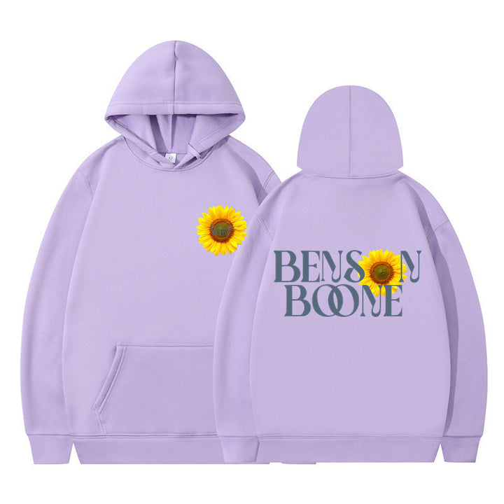 Women's hoodie with unique sunflower design and comfortable fit Lune London