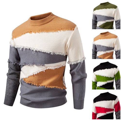 Fashionable men's sweater with a unique fringe design Lune London