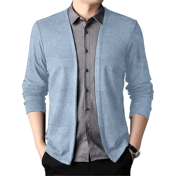 Structured open-edged cardigan for men Lune London
