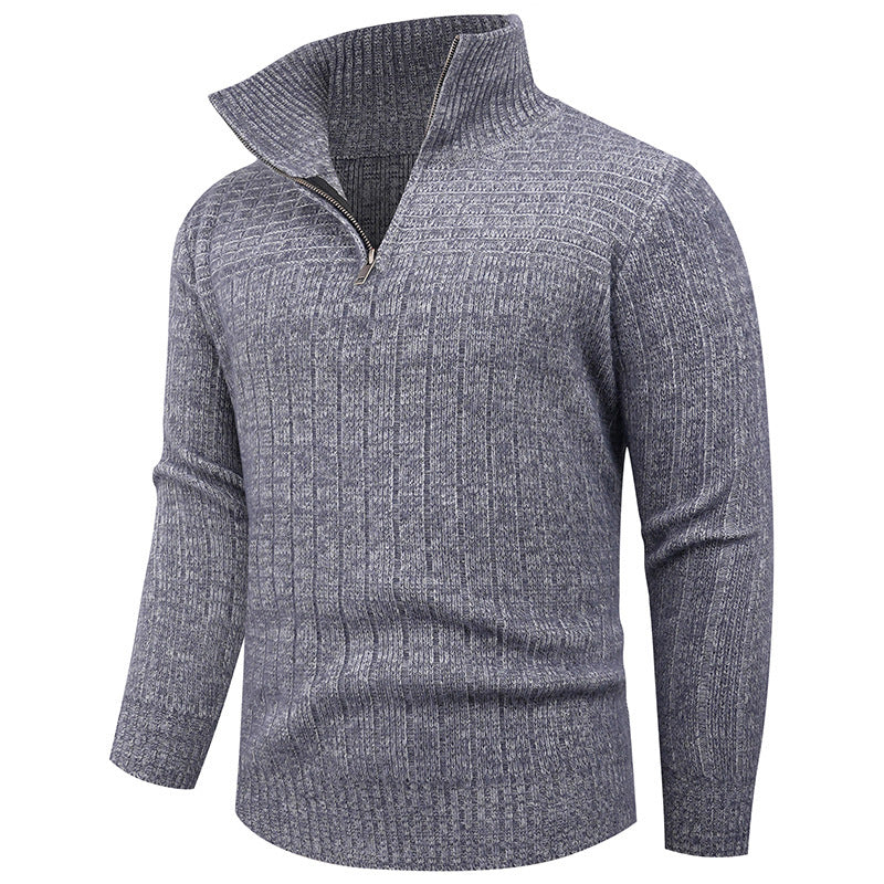 Elegant turtleneck pullover for men with modern cable-knit design Lune London