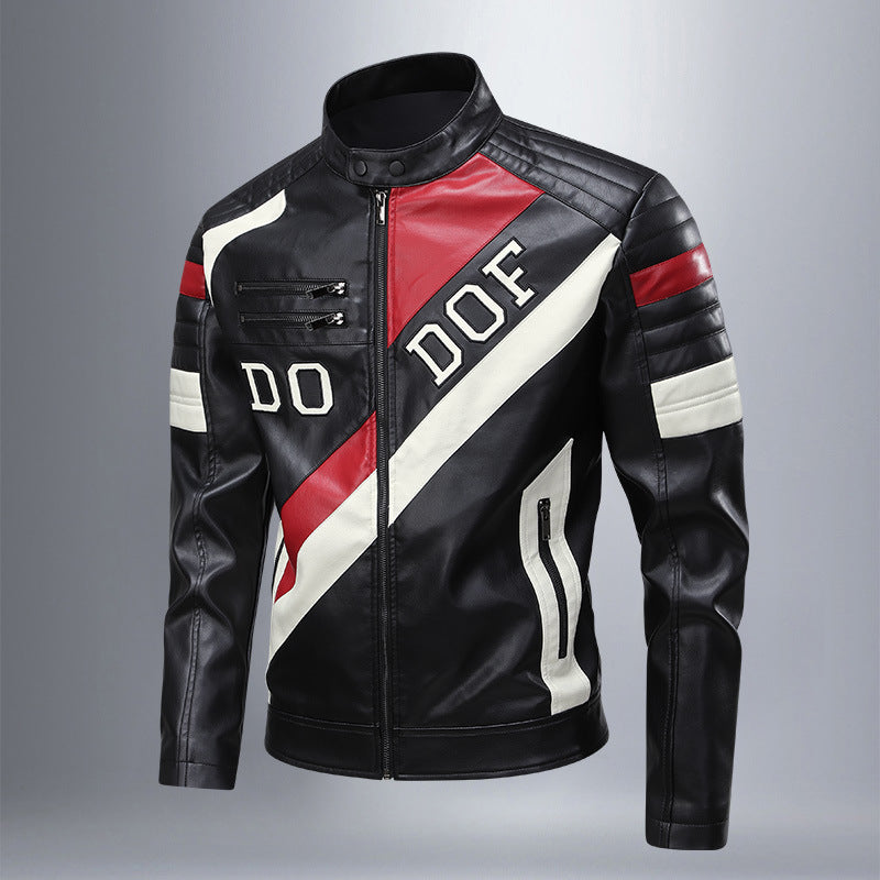 Lune London men's leather motorcycle jacket
