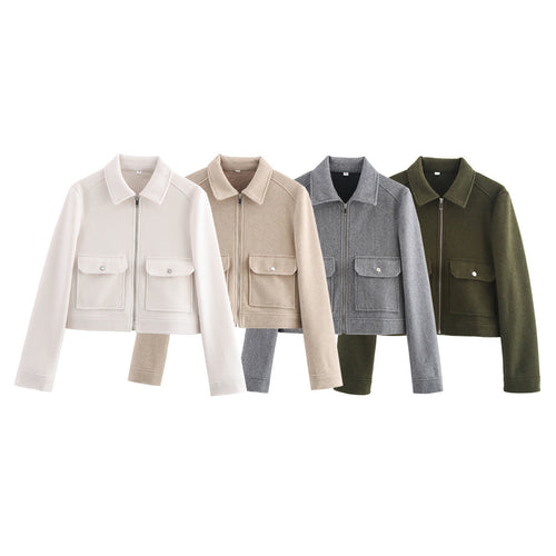 Veste courte pour femmes avec une coupe décontractée et des poches pratiques Chic & Stil