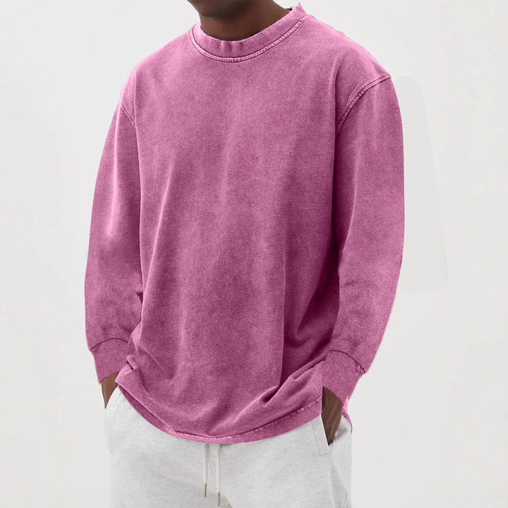 Casual oversized sweater for men in pleasant cotton blend Lune London