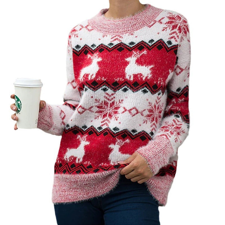 Ladies Comfortable Chic Christmas Sweater