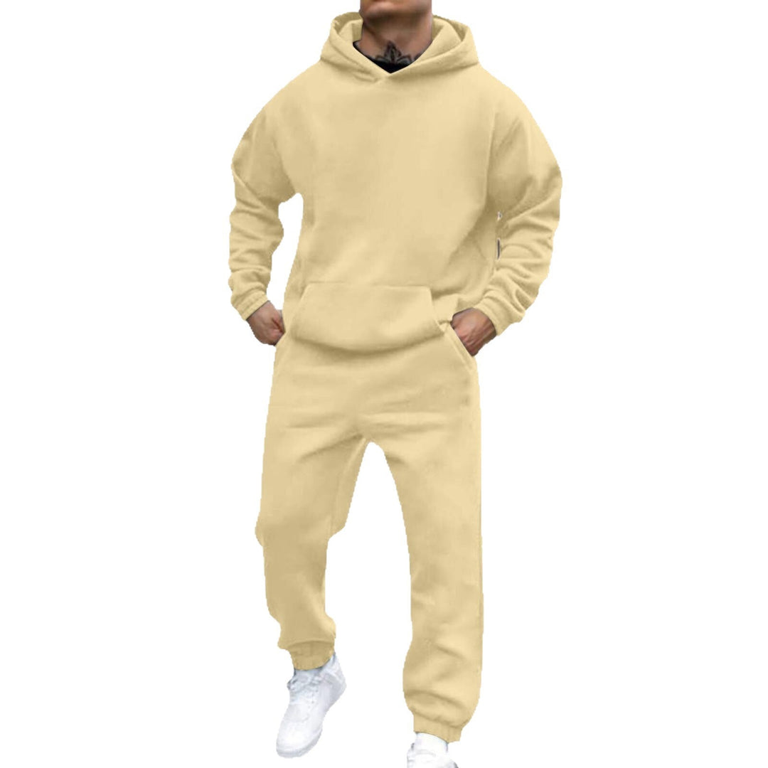 Men's Comfortable Hoodie Suit with Elastic Waistband and Practical Pockets Lune London