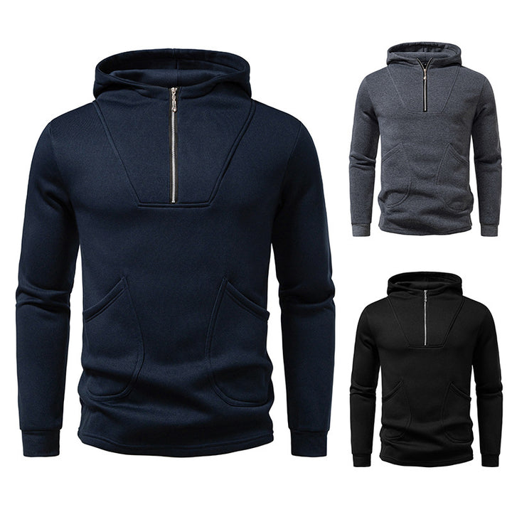 Men's modern zip hoodie with practical pockets Lune London