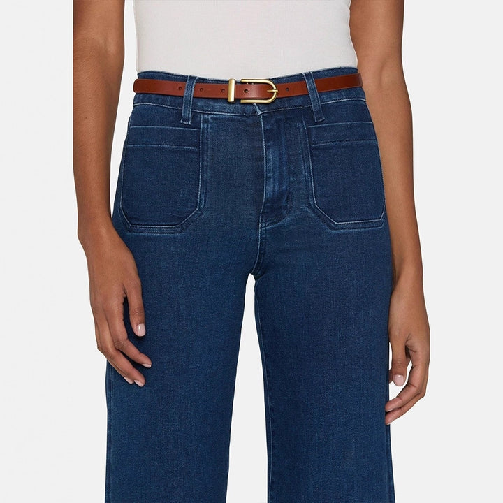 Wide Palazzo trousers for women in high-quality cotton blend Lune London