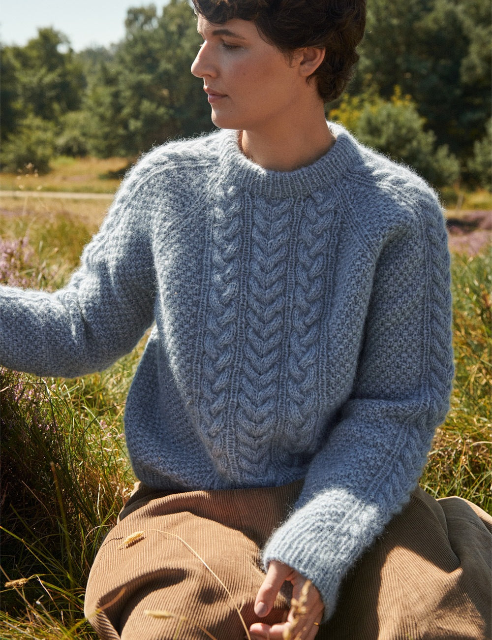 Knit sweater for women with a detailed textured pattern Lune London