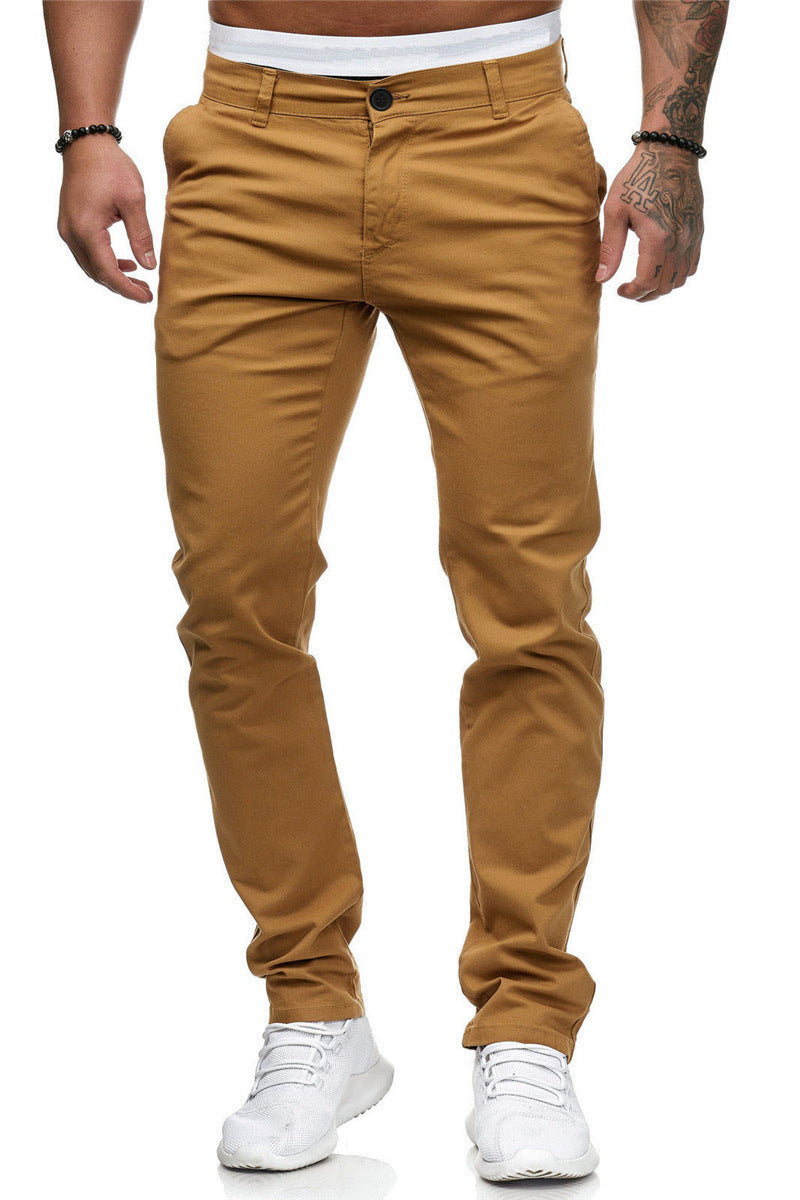 Modern chino pants for men with elastic waistband and slim fit Chic und Stil