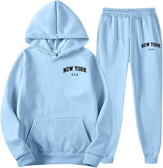 Women's Hooded Sweat Suit with high-quality material and modern lettering Chic & Stil