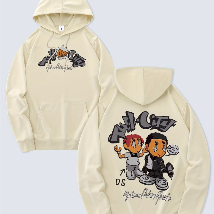 Women's hoodie with original comic design and artistic print Chic & Stil