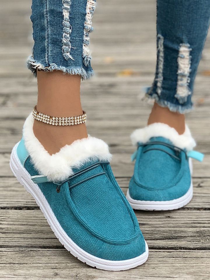Ladies Plush Loafers with Soft Inner Lining Lune London