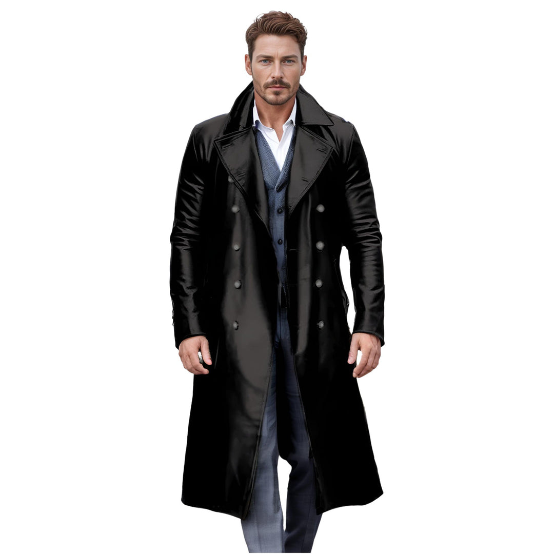 Elegant and modern leather coat for men Lune London