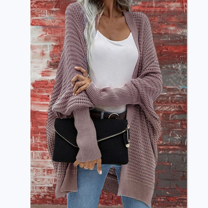 Knit coat for women with an open front closure and an airy cut Lune London