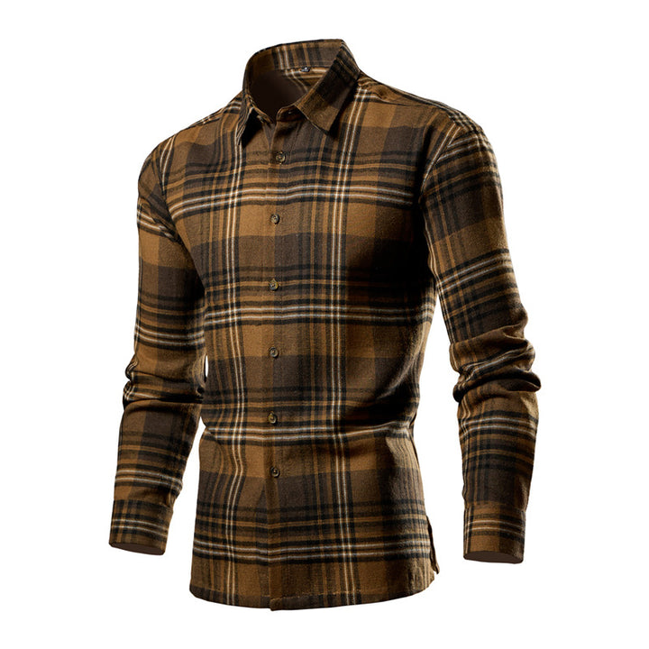 Shirt for men in high-quality cotton blend with a modern checkered design Lune London