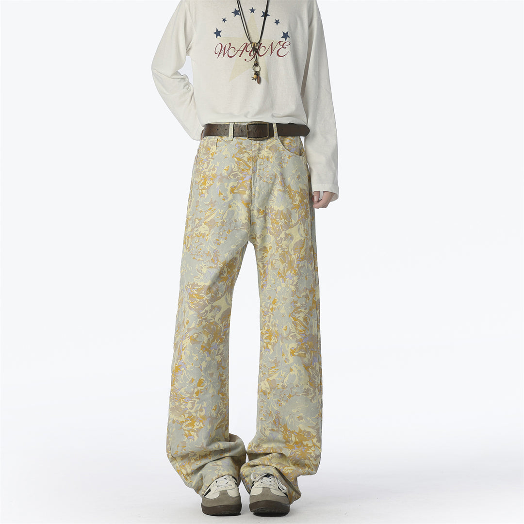 Trendy men's harem pants with a unique pattern and a comfortable fit Lune London