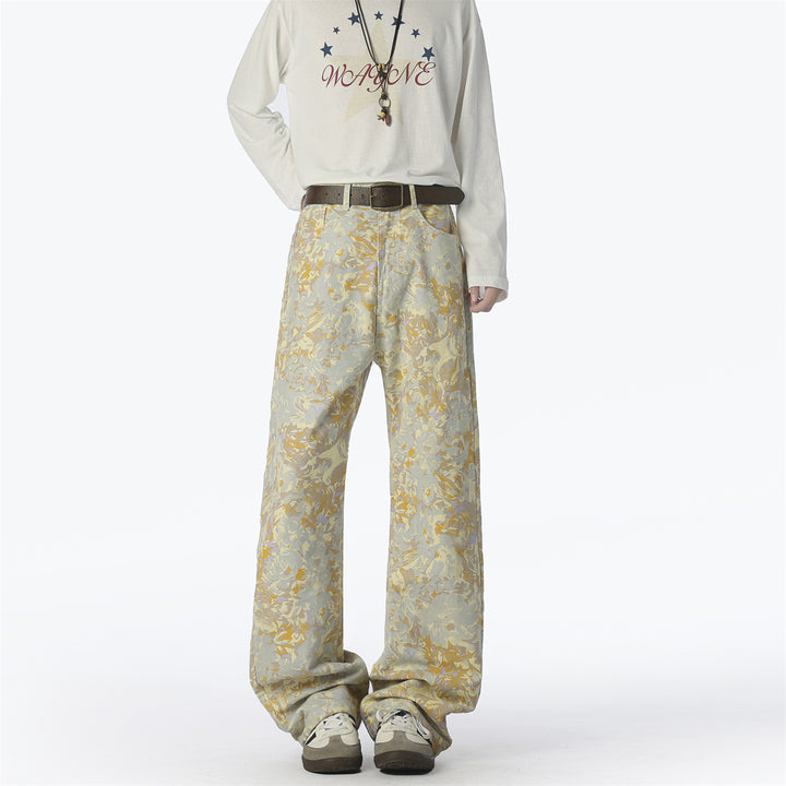 Trendy men's harem pants with a unique pattern and a comfortable fit Lune London
