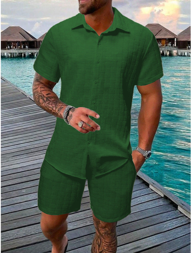 Men's Structured Short Sleeve Beach Outfit Lune London