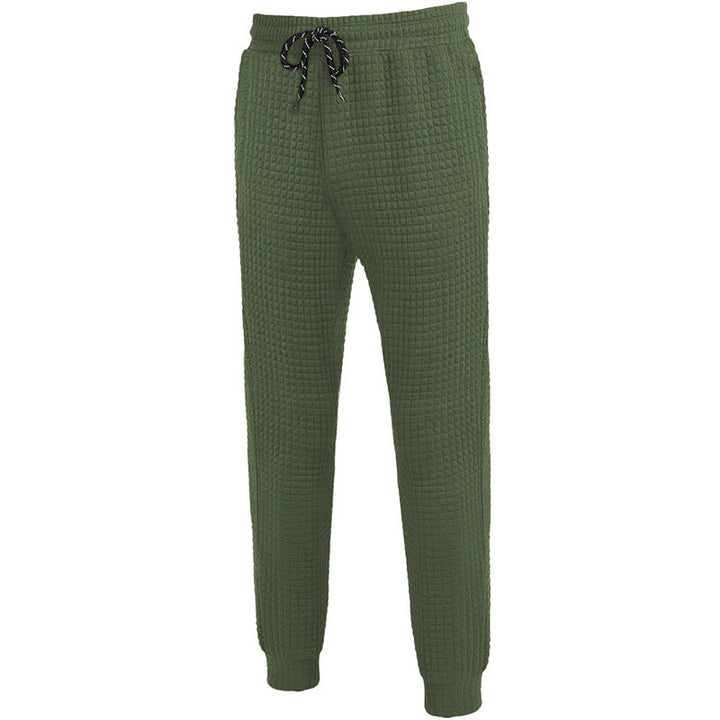Lune London women's jogging pants with textured waffle fabric
