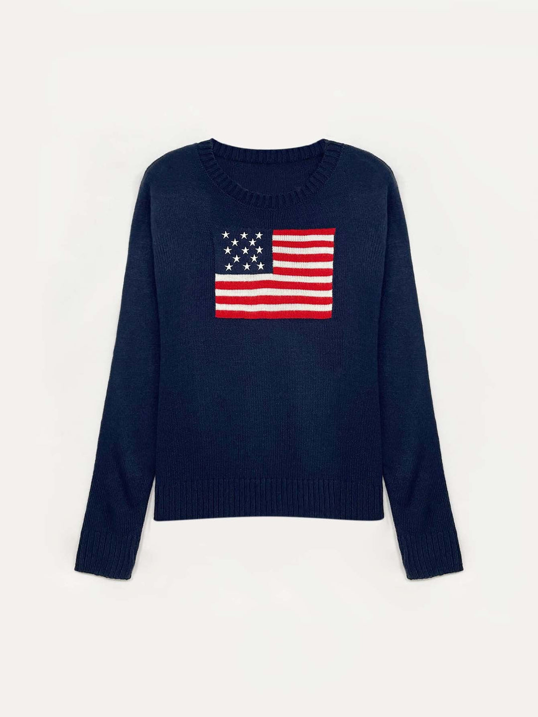 Lune London | Women's Knit Sweater with American Flag Design