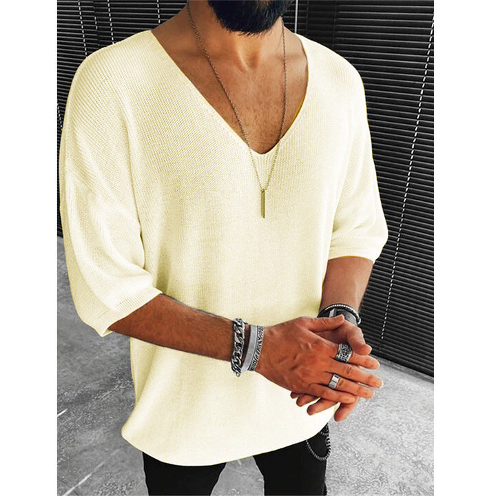 Men's plus size V-neck sweater Lune London