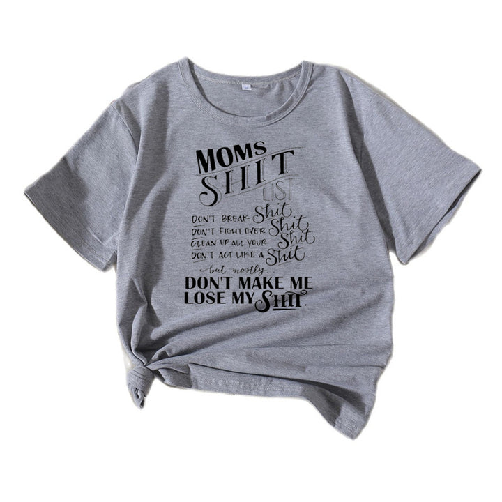 Women Casual Graphic T-shirt Lune London 1751262401