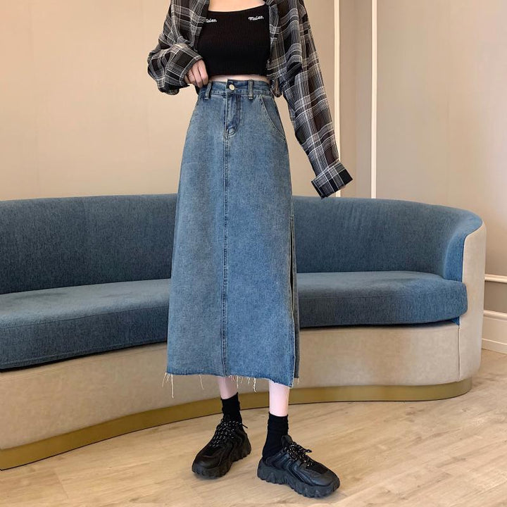 Jupe en denim pour femmes Chic & Stil