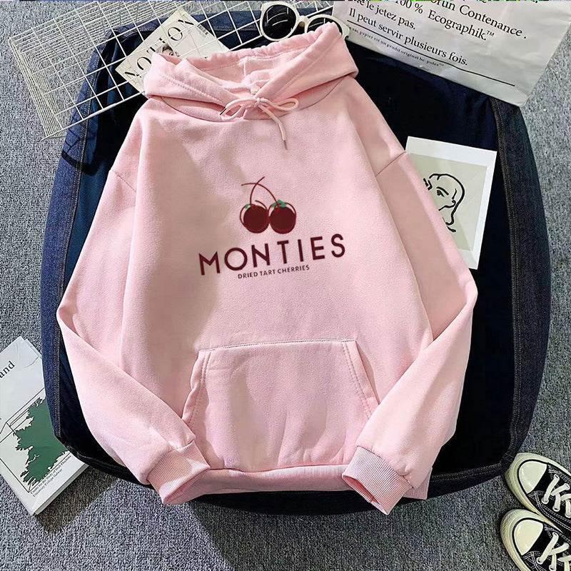 Women's hoodie with fruity logo print Chic & Stil