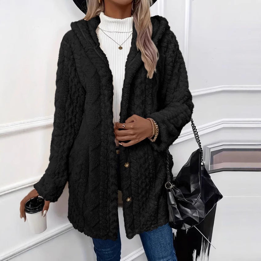Women Cozy Fleece Jacket Lune London