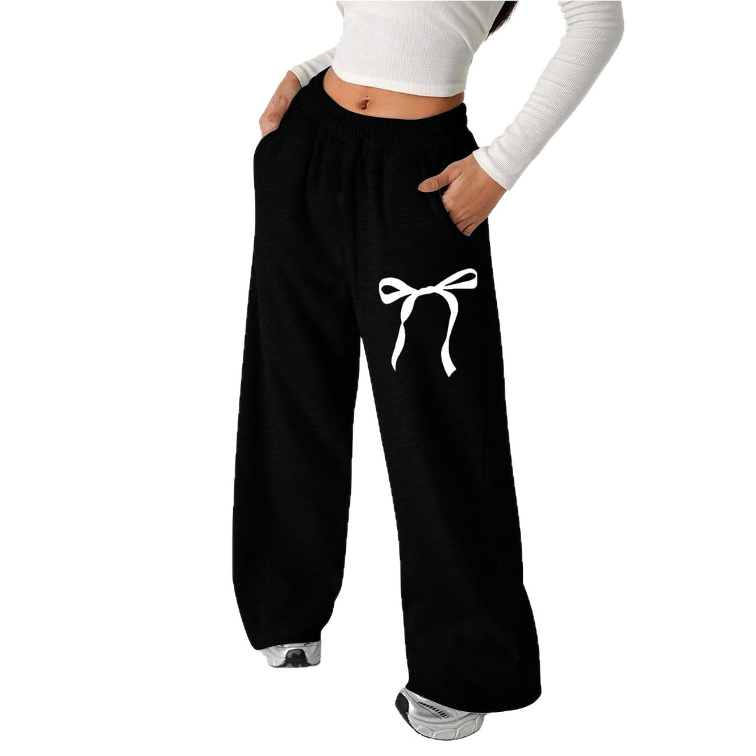 Pantalons de loisirs pour femmes avec motif de nœud élégant et coupe confortable Chic & Stil