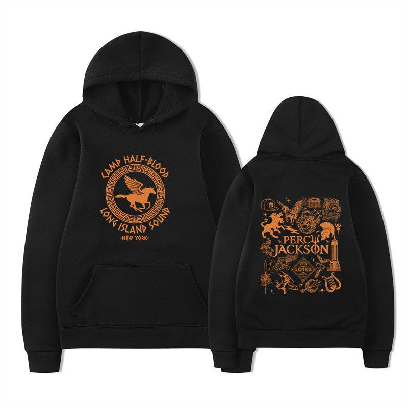 Women's hoodie with artistic mythology print Chic & Stil