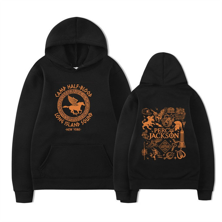 Women's hoodie with artistic mythology print Chic & Stil