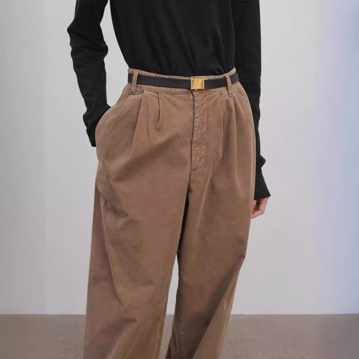 Pantalons Chino Élégants et Larges pour Femmes Chic & Stil