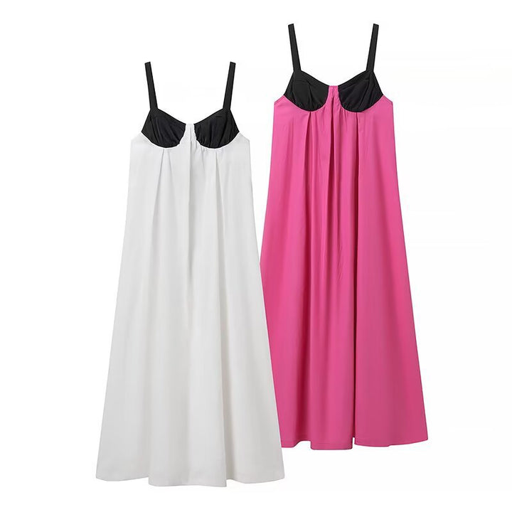Maxi dress for women with a fitted top and a flowy skirt Lune London