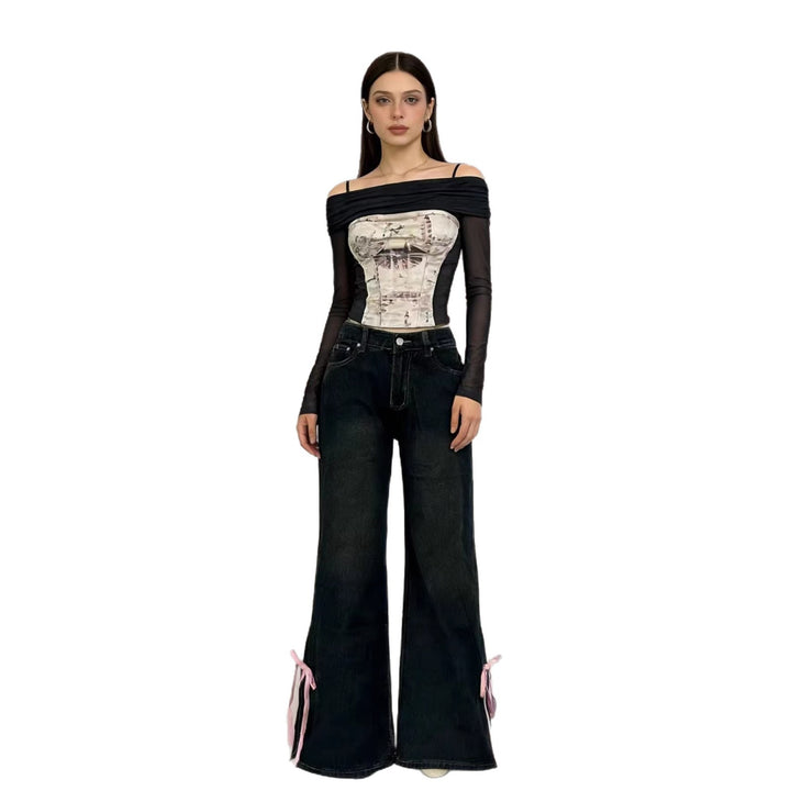 Women High quality versatile jeans pants Lune London
