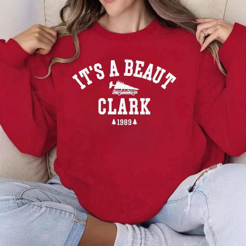 Sweat-shirt pour femmes avec lettrage décontracté et coupe confortable Chic & Stil