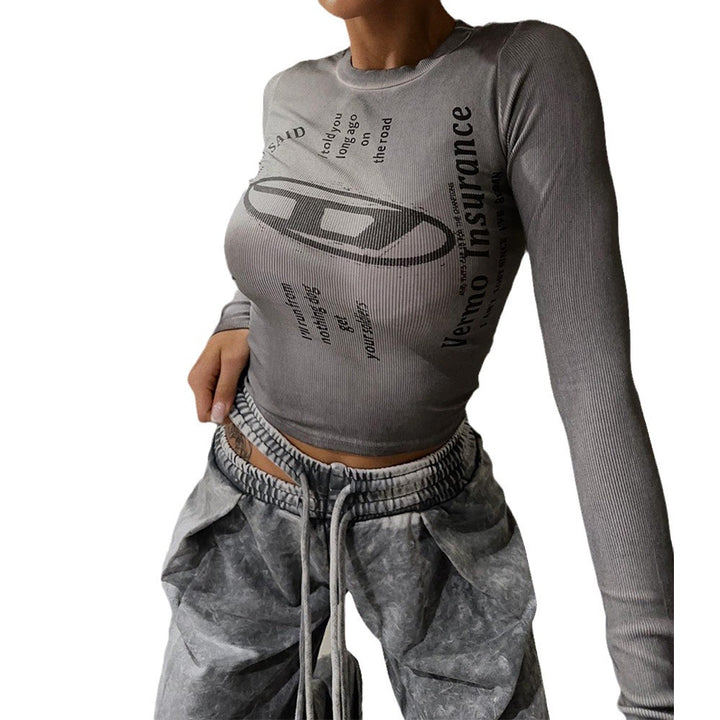 Long sleeve shirt for women with creative graphic print Lune London