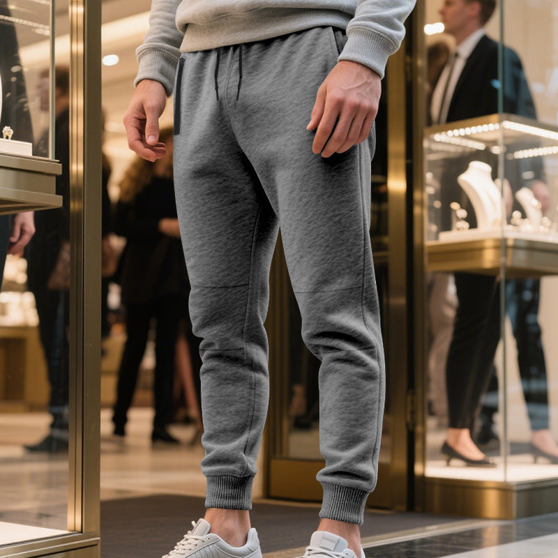 Men's leisure joggers with elastic waistband and moisture-regulating material Lune London